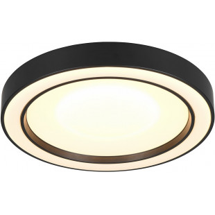 Plafon LED czarny Arco z pilotem | Reality - 40cm