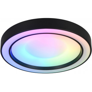 Plafon LED czarny Arco z pilotem | Reality - 40cm