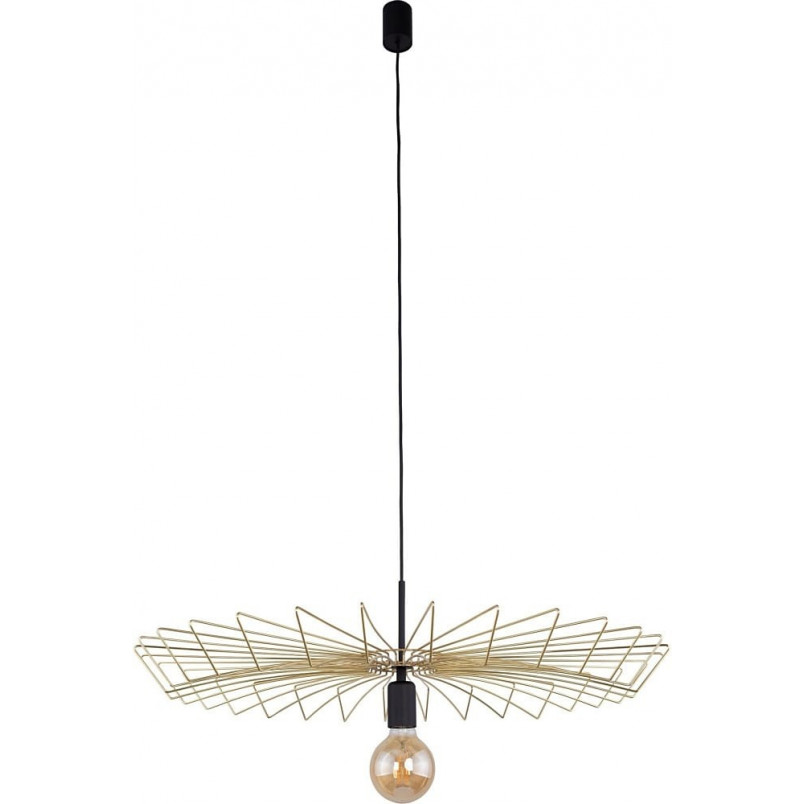 Dekoracyjna Złota lampa wisząca druciana Umbrella 78 Nowodvorski do salonu