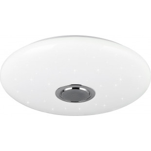 Plafon nowoczesny z pilotem i głośnikiem Musica LED 58cm biały Reality