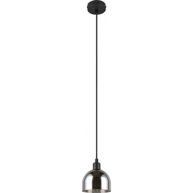 Lampa wisząca Molly - szkło, chrom/czarny | Reality