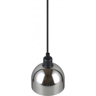 Lampa wisząca Molly - szkło, chrom/czarny | Reality