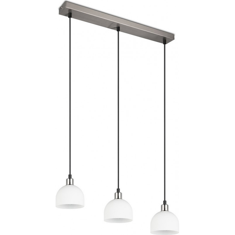 Lampa wisząca Molly III - szklana, potrójna, biały/nikiel | Reality