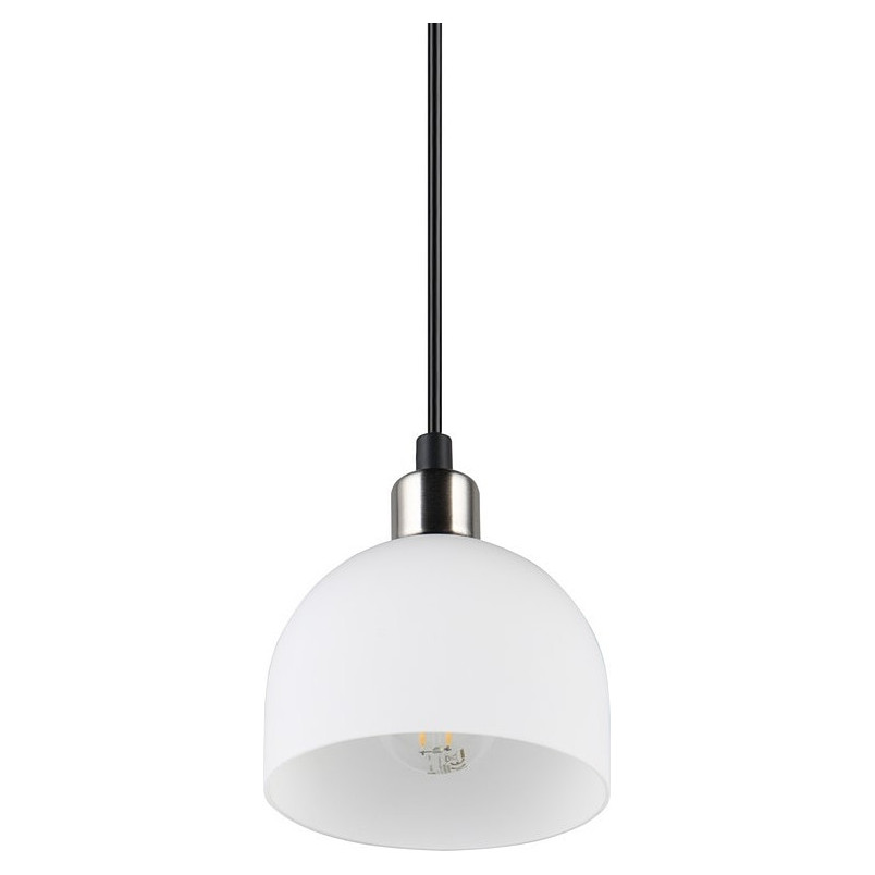 Lampa wisząca Molly - szklana, biała, Reality | Kup teraz!