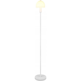 Lampa podłogowa szklany klosz retro Glenn 120cm opal / biały mat Reality