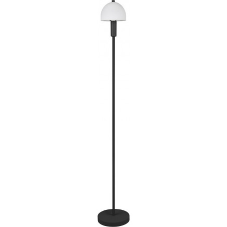 Lampa podłogowa retro Glenn | Szklany klosz | Reality