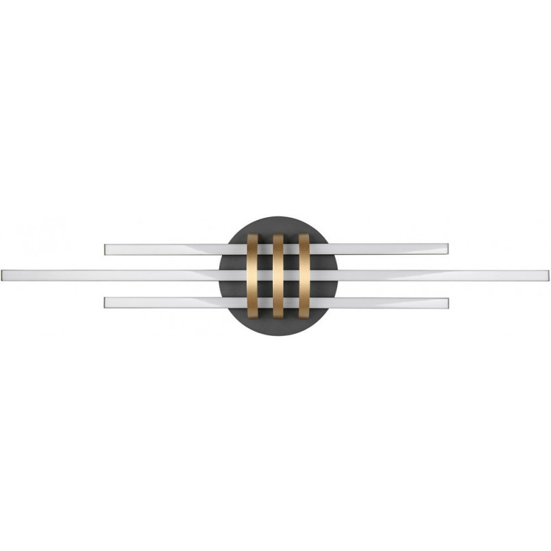 Plafon LED Cinto: Nowoczesny Design, 81cm, Czarno-Złoty | Reality