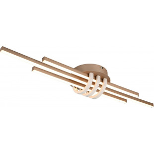 Plafon LED Cinto: Nowoczesny design, 81cm, Brązowy - Reality