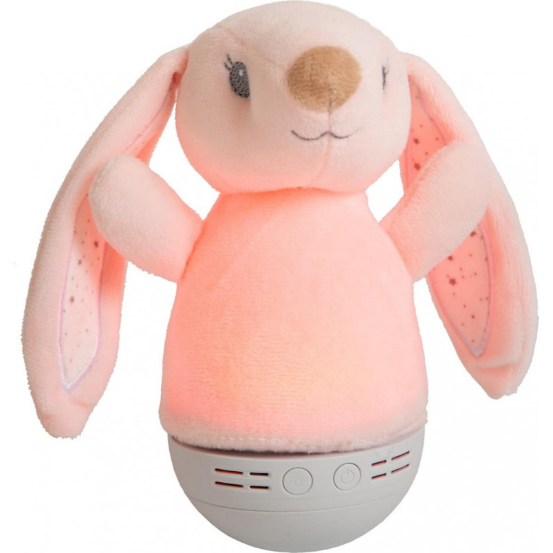 Lampka nocna Dolly Bunny Lucide - Różowa, z muzyką | Sklep z lampami