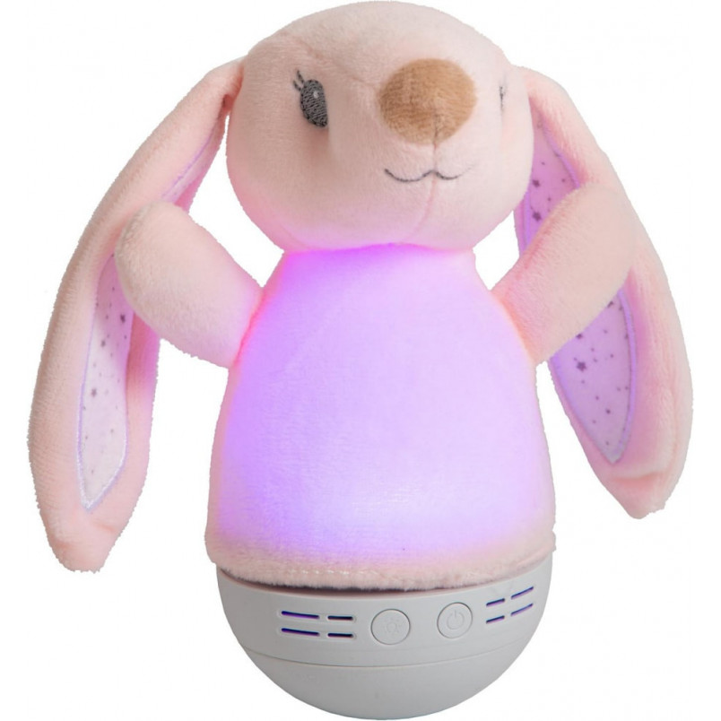Lampka nocna Dolly Bunny Lucide - Różowa, z muzyką | Sklep z lampami