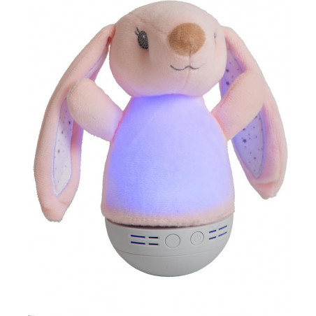Lampka nocna Dolly Bunny Lucide - Różowa, z muzyką | Sklep z lampami