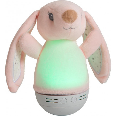 Lampka nocna Dolly Bunny Lucide - Różowa, z muzyką | Sklep z lampami