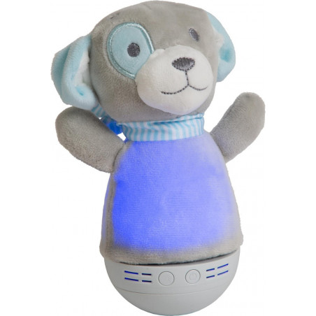 Lampka Nocna Dolly Dog Lucide - Muzyka, LED, Szara