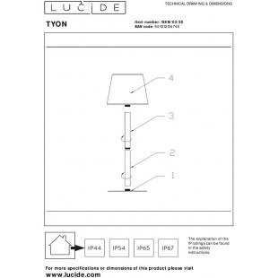Lampa zewnętrzna LED Tyon | Lucide - Eleganckie oświetlenie ogrodu