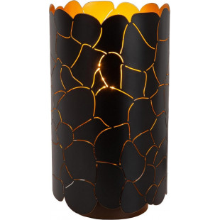 Lampa stołowa Almelo | Czarna, złota | Lucide