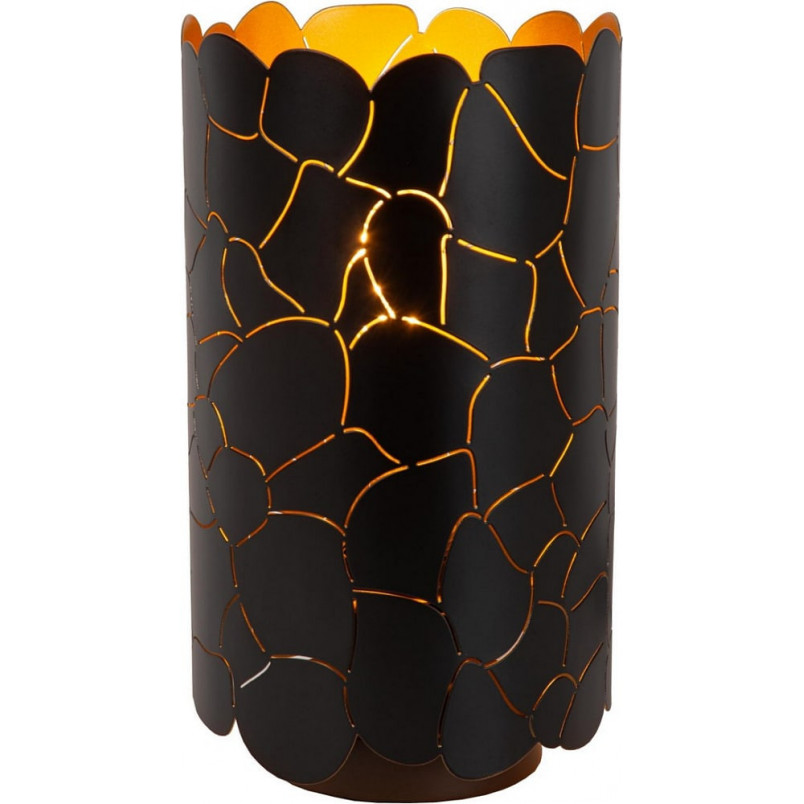 Lampa stołowa Almelo | Czarna, złota | Lucide