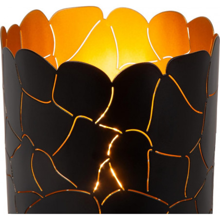 Lampa stołowa Almelo | Czarna, złota | Lucide