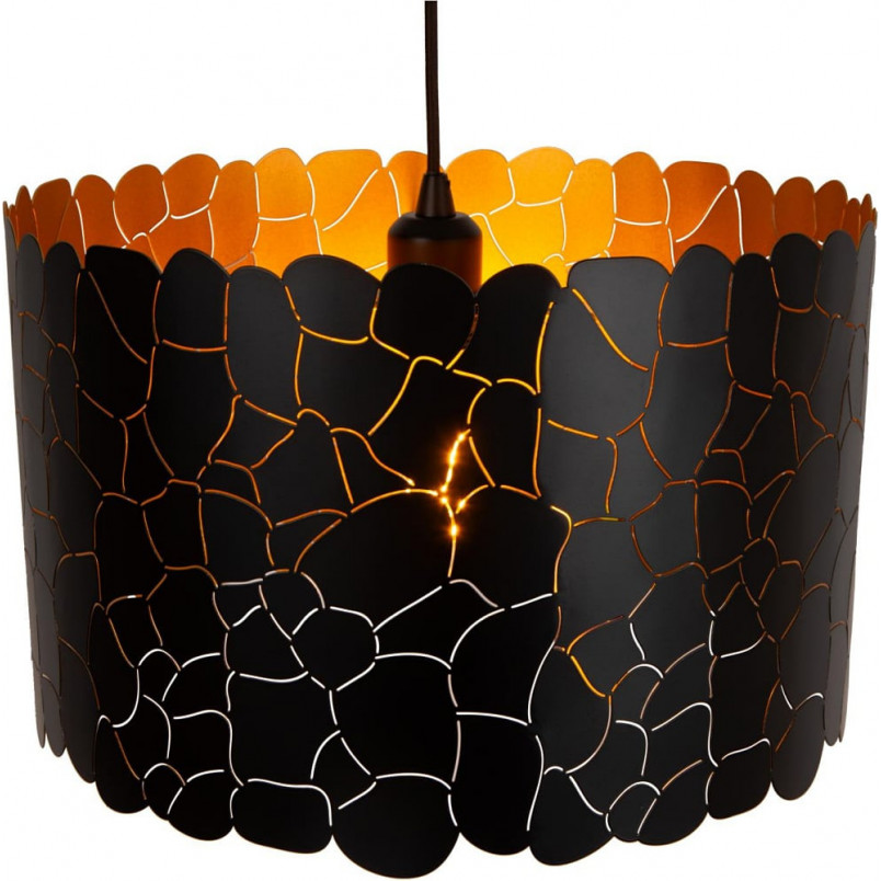 Lampa wisząca Almelo | Lucide | Czarna, złota | Kup online