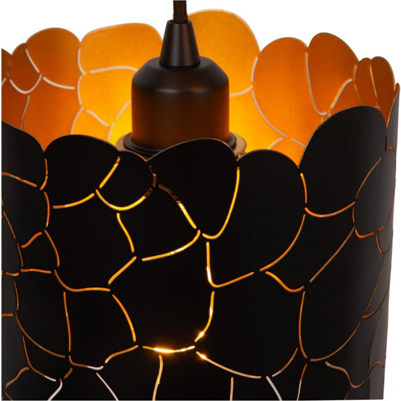 Lampa wisząca Almelo III czarny/złoto | Lucide - Elegancki design
