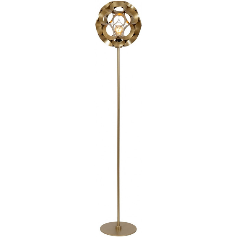 Lampa podłogowa kula Lucide Hannelore | Modern, Mosiądz