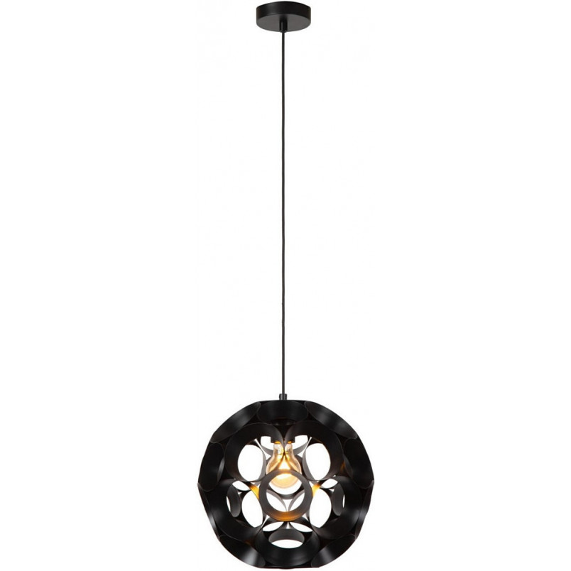 Lampa Wisząca Kula Czarna Lucide Hannelore | Sklep Lamp