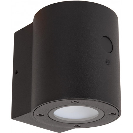 Kinkiet solarny Perth LED czarny - Lucide | Ogród w stylu
