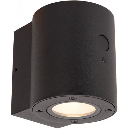 Kinkiet solarny Perth LED czarny - Lucide | Ogród w stylu