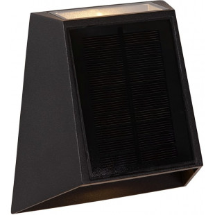Kinkiet solarny z czujnikiem zmierzchu Luton LED czarny Lucide