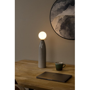 Lampa stołowa Figaro Lucide | Ceramiczna, Szklana Kula | Kup Online