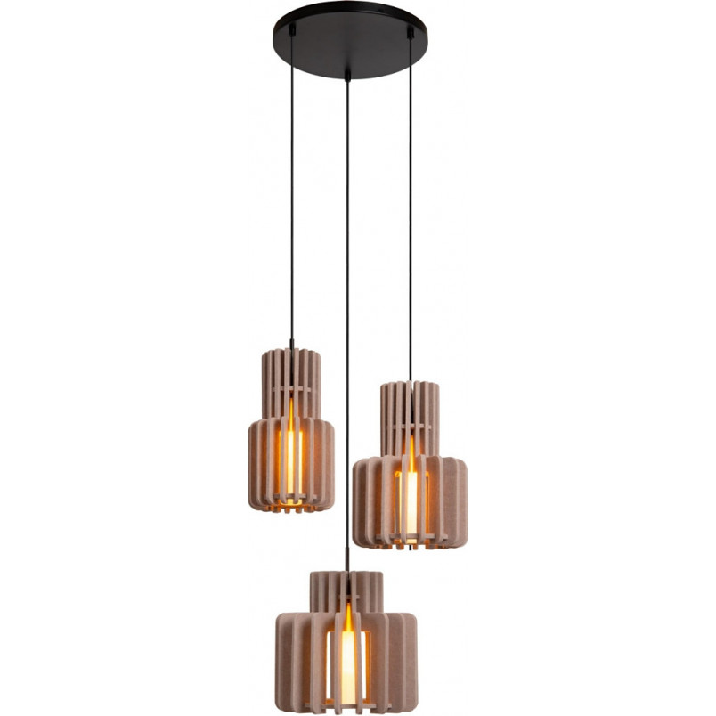 Lampa wisząca Rollo taupe Lucide | Nowoczesny design