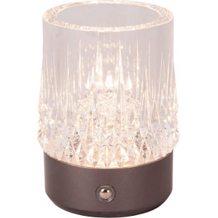 Lampa Lucide Lili - Zestaw 3 Glamour, Przezroczysty/Grafit