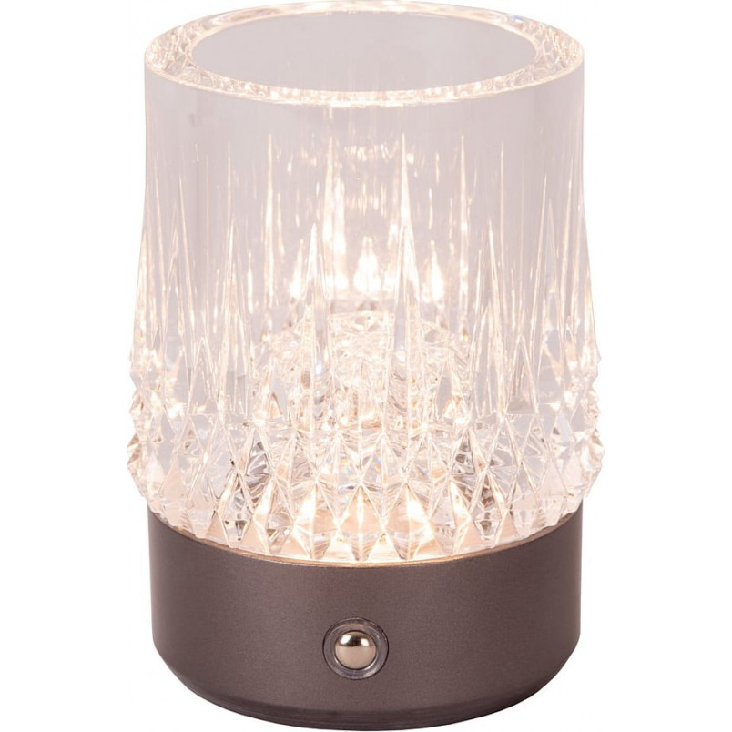 Lampa Lucide Lili - Zestaw 3 Glamour, Przezroczysty/Grafit