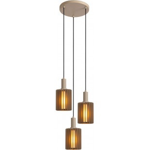 Lampa wisząca Lambres taupe Lucide | Nowoczesny design