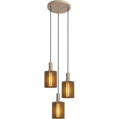Lampa wisząca Lambres taupe Lucide | Nowoczesny design