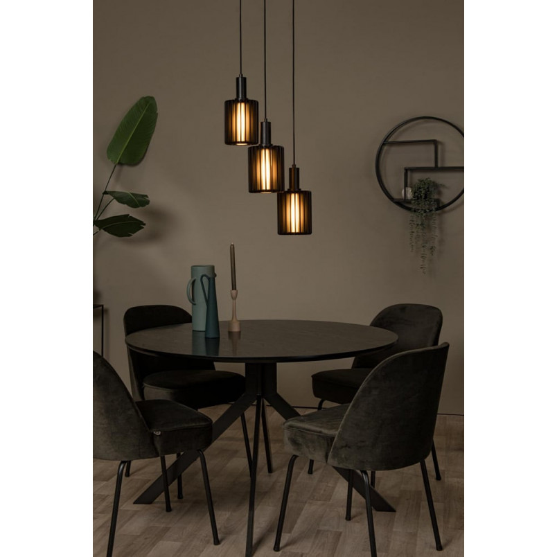 Lampa wisząca Lambres czarna Lucide | Nowoczesny design