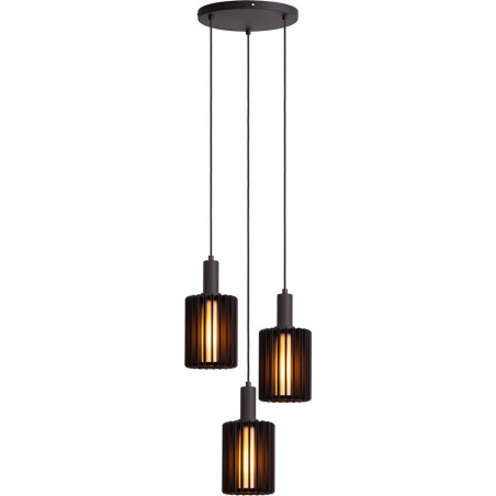 Lampa wisząca Lambres czarna Lucide | Nowoczesny design