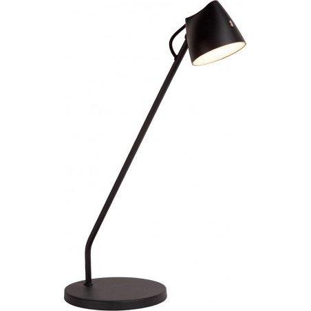 Lampa biurkowa LED Milne | Czarna, Dotykowy włącznik | Lucide
