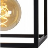 Lampa Wisząca Loft Ruben | Czarna z Mosiądzem | Lucide