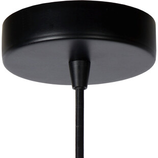 Lampa Wisząca Loft Ruben | Czarna z Mosiądzem | Lucide