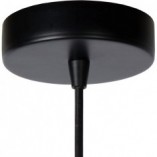 Lampa Wisząca Loft Ruben | Czarna z Mosiądzem | Lucide