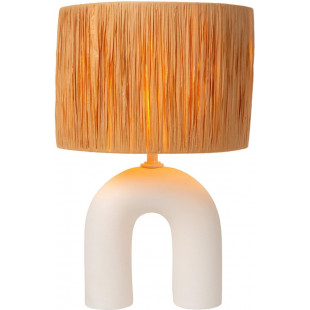 Lampa Boho Ronda - Rattan i Porcelana | Lucide