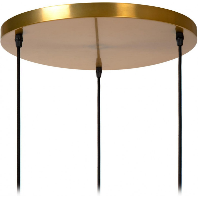Lampa wisząca Biała Lucide | 3 punkty, Porcelana, E27