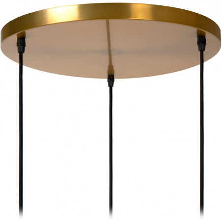 Lampa wisząca Biała Lucide | 3 punkty, Porcelana, E27