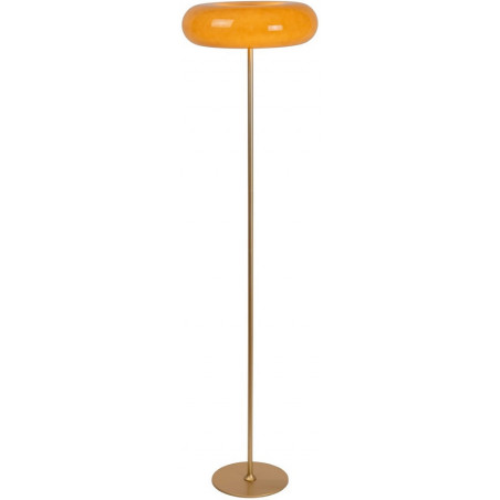 Lampa podłogowa szklana retro Lucide Sentino - Beżowa, 150cm