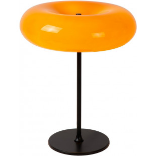 Lampa stołowa Sentino Lucide - Retro, szklany klosz, pomarańczowa