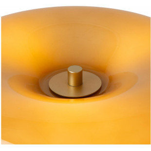 Lampa stołowa retro Sentino | Lucide - Szklany klosz taupe