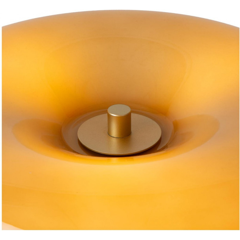 Lampa stołowa retro Sentino | Lucide - Szklany klosz taupe