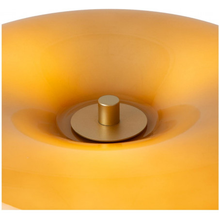 Lampa stołowa retro Sentino | Lucide - Szklany klosz taupe