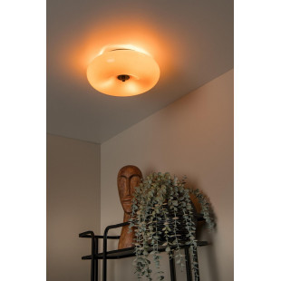 Plafon szklany retro Lucide Sentino 30cm - Eleganckie oświetlenie