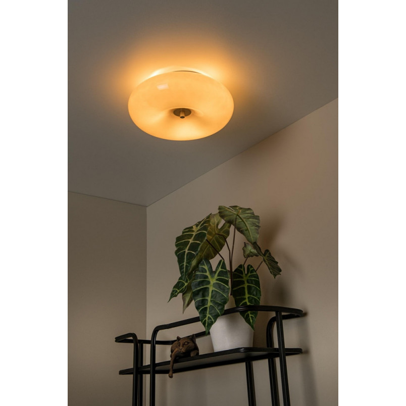 Plafon szklany retro Lucide Sentino 30cm - Eleganckie oświetlenie